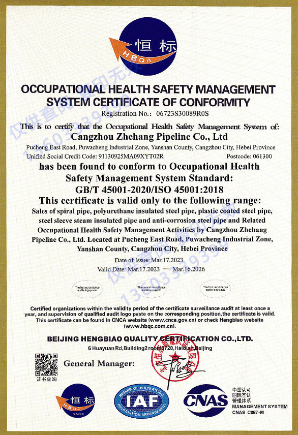 ISO45001 OCCUPATIONAL HEALTH SAFETYMANAGEMENTSYSTEM (图1)